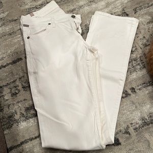 Citizens of humanity white denim jeans.